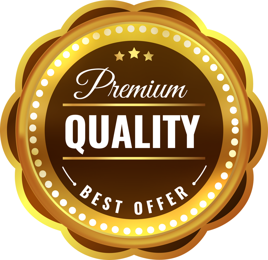 Premium quality seal. Golden star badge. Best offer guarantee